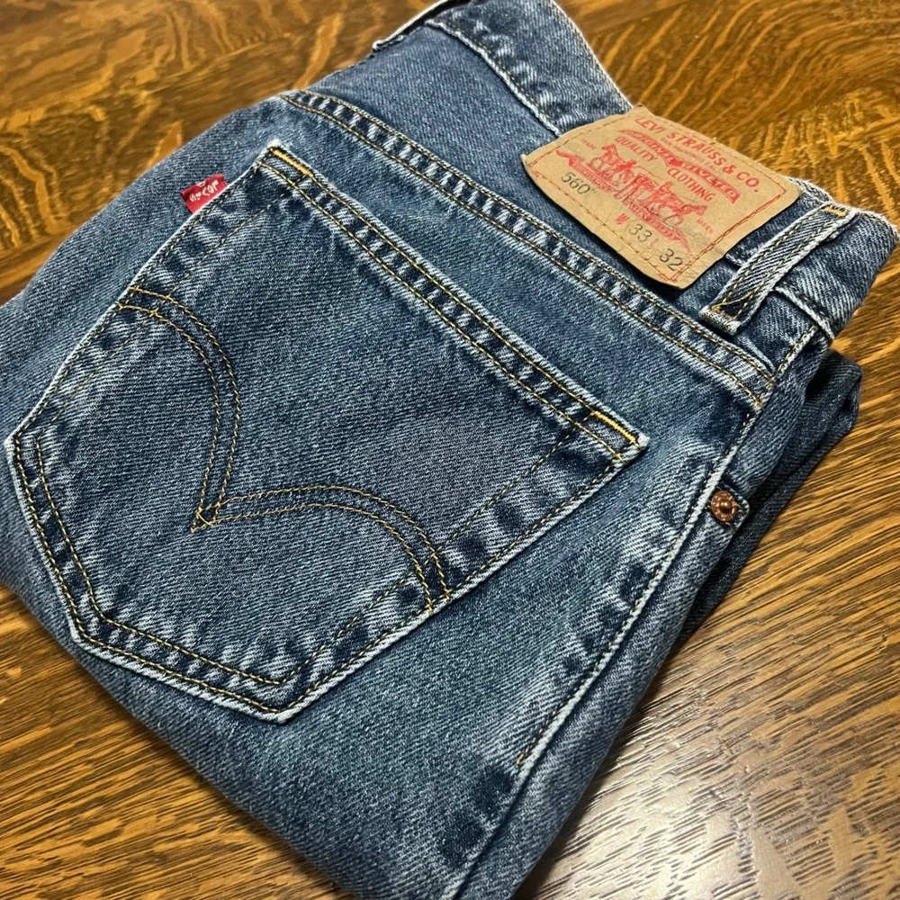 Levi's 560 Vintage Y2K Jeans Men's 33x32 Blue Comfort Fit Tapered Leg